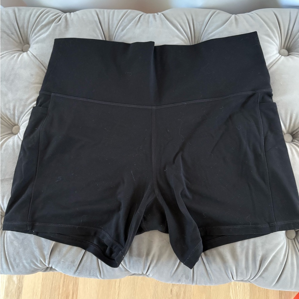 Athleta Black High Waist Performance Shorts